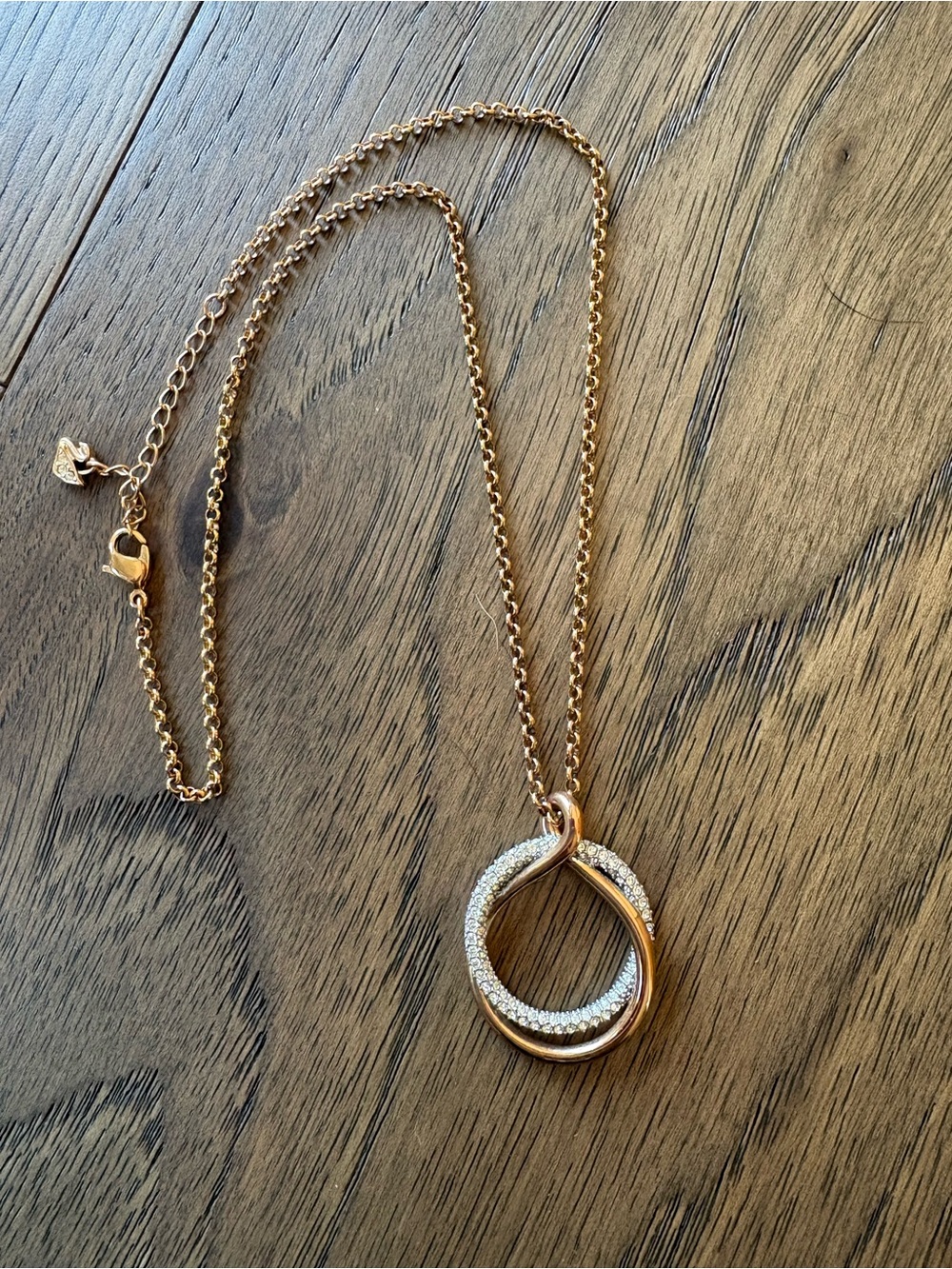 Swarovski Circle Of Crystals Rose Gold Tone Pendant